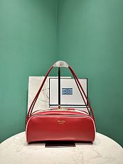 Prada Swing Smooth Leather Shoulder Bag Red 1BC249 - 28x11.5cmx10cm - 3