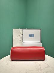 Prada Swing Smooth Leather Shoulder Bag Red 1BC249 - 28x11.5cmx10cm - 5