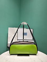 Prada Swing Smooth Leather Shoulder Bag Green 1BC249 - 28x11.5cmx10cm - 5