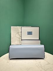 Prada Swing Smooth Leather Shoulder Bag Blue 1BC249 - 28x11.5cmx10cm - 3