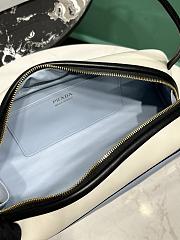 Prada Swing Smooth Leather Shoulder Bag Blue 1BC249 - 28x11.5cmx10cm - 2