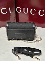 Gucci Go Small Shoulder Bag In Black GG Canvas - 21.5x14x9cm - 4