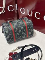 Gucci Mini GG Handbag In Navy And White GG Denim - 20x13x13cm - 4