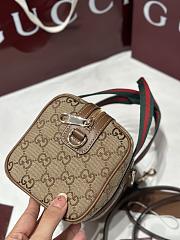 Gucci Mini GG Handbag  Beige And Brown GG Canvas - 20x13x13cm - 6