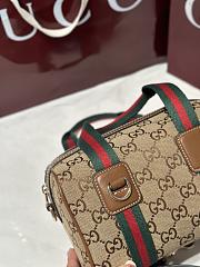 Gucci Mini GG Handbag  Beige And Brown GG Canvas - 20x13x13cm - 3
