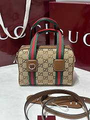 Gucci Mini GG Handbag  Beige And Brown GG Canvas - 20x13x13cm - 1