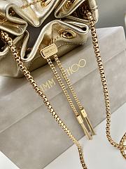 Jimmy Choo Nappa Mini Bag Micro Bon Bon Gold Metallic - 16x16x9cm - 5