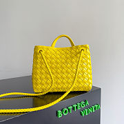 Bottega Veneta Small Andiamo Intrecciato Sulfur - 25x20x10cm - 4