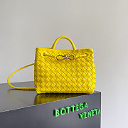 Bottega Veneta Small Andiamo Intrecciato Sulfur - 25x20x10cm - 3