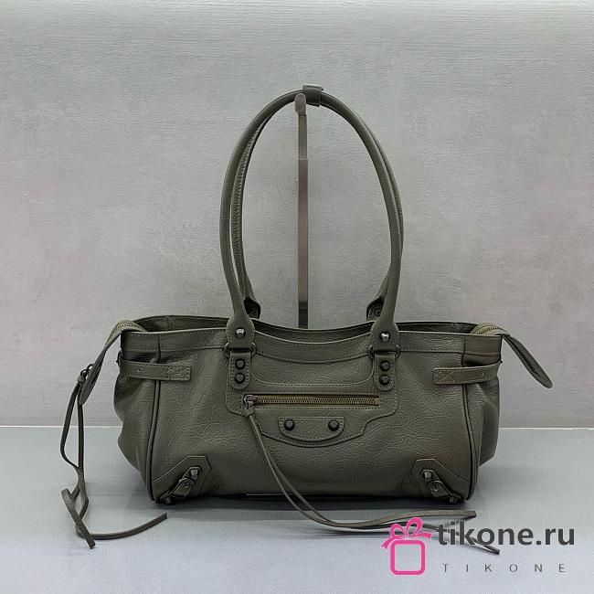 Balenciaga Le City Bag East West In Green Arena Storico - 39.8×17.7×14.9cm - 1