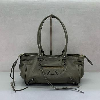 Balenciaga Le City Bag East West In Green Arena Storico - 39.8×17.7×14.9cm