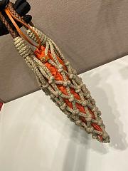 Prada Medium Noue Tote Bag Orange 1BC111 - 37x30cm - 6