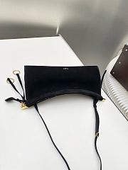 Alaia Le Click East West Medium Bag In Nubuck Black - 30x14x9cm - 5