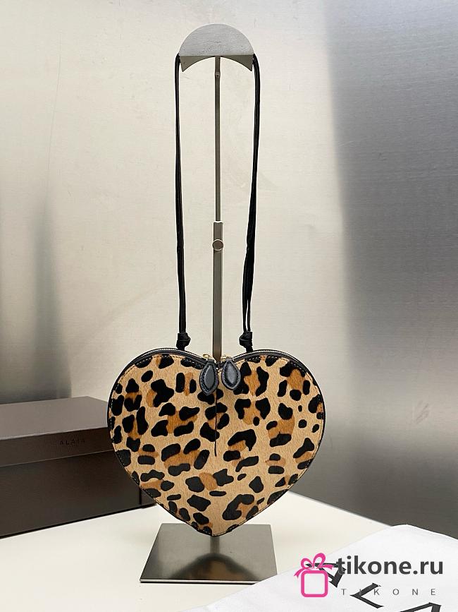 Le Coeur Bag In Leopard Haircalf Brown - 21x17x5cm - 1