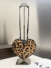 Le Coeur Bag In Leopard Haircalf Brown - 21x17x5cm - 1