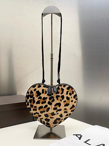 Le Coeur Bag In Leopard Haircalf Brown - 21x17x5cm