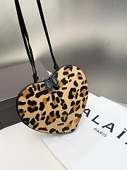 Le Coeur Bag In Leopard Haircalf Brown - 21x17x5cm - 3