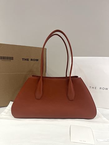 The Row Alger Shoulder Bag in Leather Tan - 39x9.5x19cm