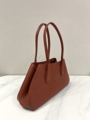 The Row Alger Shoulder Bag in Leather Tan - 39x9.5x19cm - 4