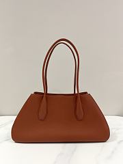 The Row Alger Shoulder Bag in Leather Tan - 39x9.5x19cm - 2