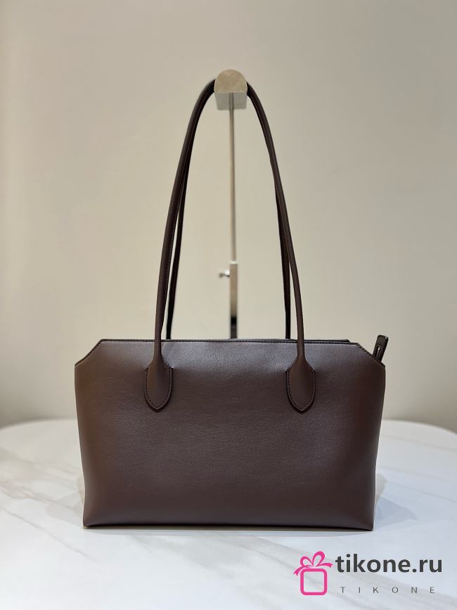 The Row Terrasse Bag in Leather Dark Brown - 32x18x20cm - 1