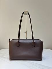 The Row Terrasse Bag in Leather Dark Brown - 32x18x20cm - 4