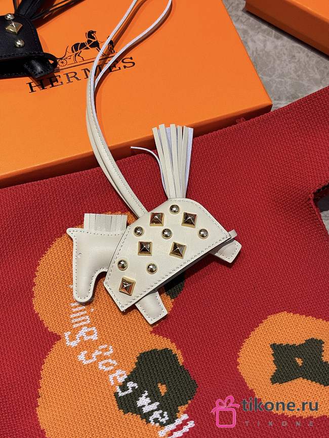 Hermes Rodeo Robeo Rock PM Charm White - 1