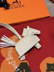 Hermes Rodeo Robeo Rock PM Charm White - 3