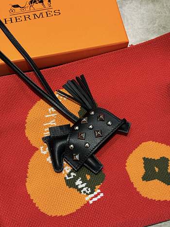 Hermes Rodeo Robeo Rock PM Charm Black
