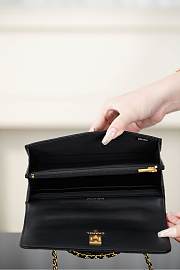 Chanel Clutch With Chain Grained Shiny Calfskin & Gold Tone Metal Black - 18.5x11x6cm - 4
