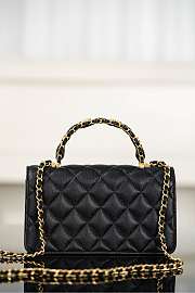 Chanel Clutch With Chain Grained Shiny Calfskin & Gold Tone Metal Black - 18.5x11x6cm - 6