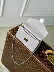 LV Wallet On Chain Rosy Brume Gray M13570 - 19.5x13.5x6.5cm - 5
