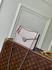 LV Wallet On Chain Rosy Brume Gray M13570 - 19.5x13.5x6.5cm - 2