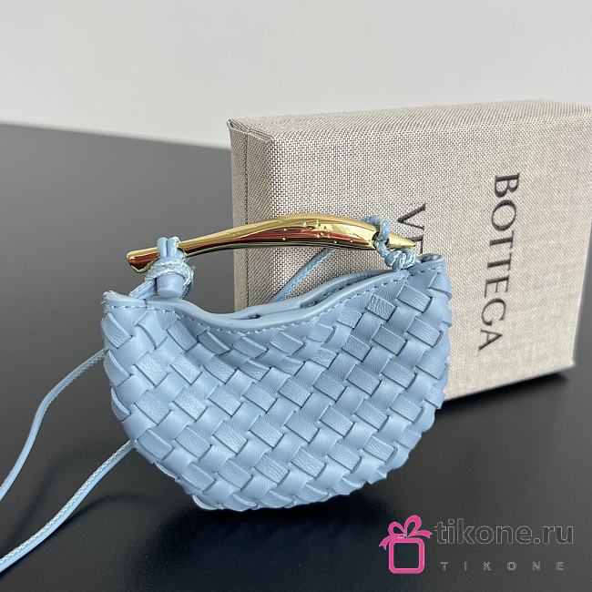 Bottega Veneta Miniature Sardine Light Blue - 10x7x1.5cm - 1
