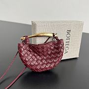 Bottega Veneta Miniature Sardine Burgundy - 10x7x1.5cm - 1