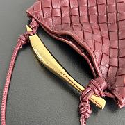 Bottega Veneta Miniature Sardine Burgundy - 10x7x1.5cm - 6