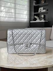Chanel Maxi Quilted Lambskin Silver Hardware - 40x26x12cm - 2