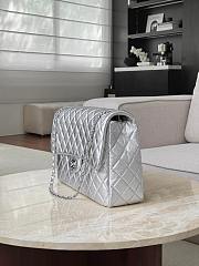 Chanel Maxi Quilted Lambskin Silver Hardware - 40x26x12cm - 5