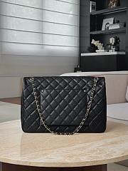 Chanel Maxi Quilted Caviar Black Light Gold Hardware - 40x26x12cm - 3