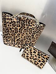 Alaia Le Cabas Bag In Leopard Haircalf - 32x32x23cm - 4