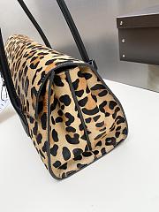 Alaia Le Teckel Flap Tote Bag In Leopard Haircalf - 40x17x13cm - 2