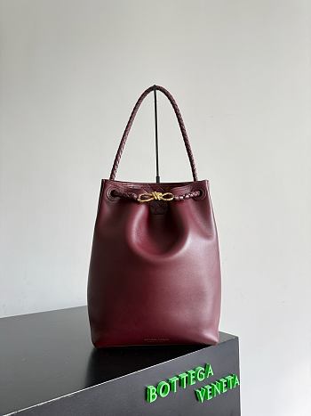 Bottega Veneta Andiamo Bucket Burgundy - 34x24x12cm