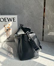 Loewe Large Puzzle Edge Bag In Grained Calfskin Black - 33x21.5x15cm - 4