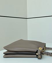 Fendi Peekaboo Soft Large Dove Grey Leather Bag - 40.5x28x13cm - 4