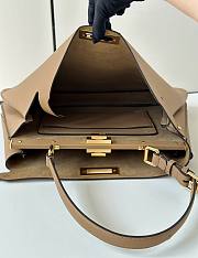 Fendi Peekaboo Soft Large Camel Leather Bag - 40.5x28x13cm - 6