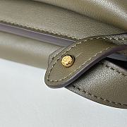 Fendi Peekaboo Soft Large Khaki Leather Bag - 40.5x28x13cm - 4