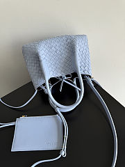 Bottega Veneta Small Pinacoteca Baby Blue - 24x15x12cm - 3