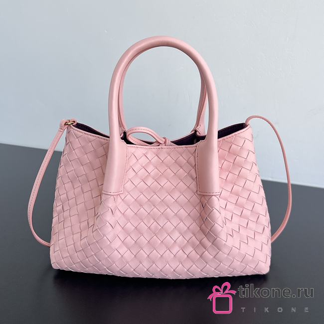 Bottega Veneta Small Pinacoteca Pink - 24x15x12cm - 1