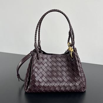 Bottega Veneta Medium Parachute Dark Barolo - 29.5x18.5x17.5cm