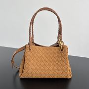 Bottega Veneta Medium Parachute Suede Amber - 29.5x18.5x17.5cm - 1